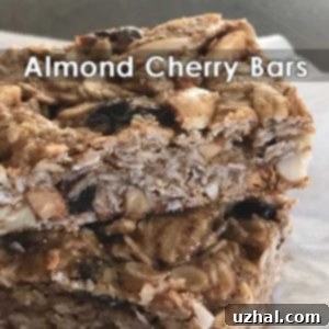 almond cherry bars