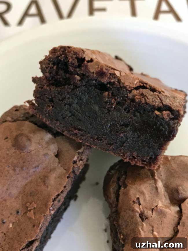 Glossy Fudge Brownies