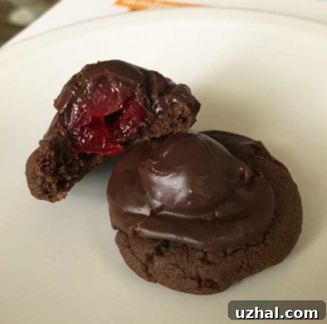 Chocolate Covered Cherry Cookies