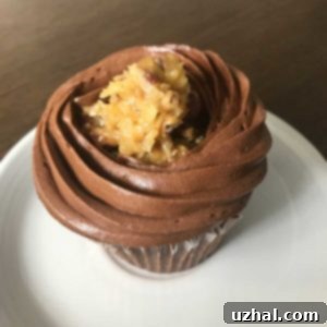 German Chocolate Cupcakes
