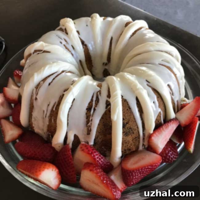white chocolate Bundt cake, a moist and rich dessert