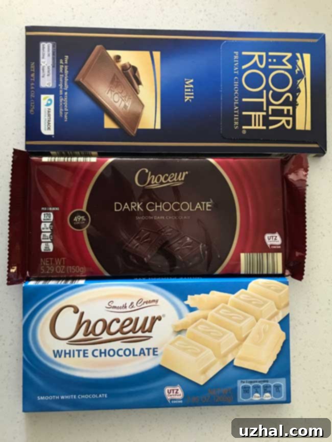 Aldi chocolate for Triple Chocolate Chunk Cookies