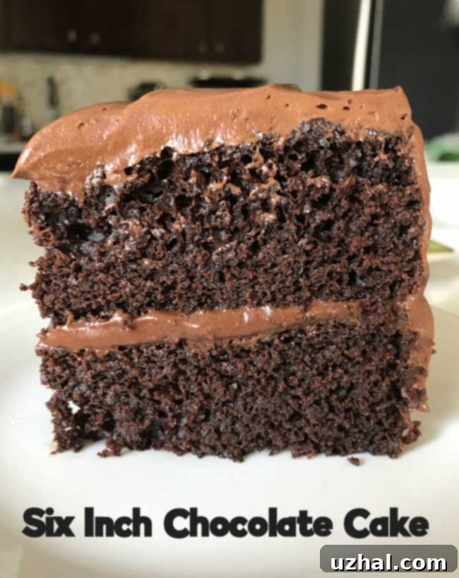 Six Inch Chocolate Cake