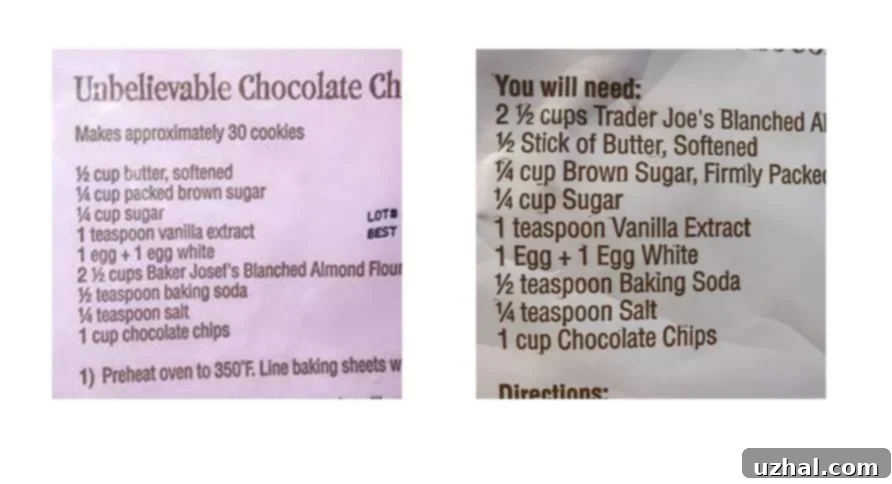 Trader Joe's Unbelievable Chocolate Chip Cookie Recipe