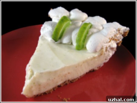 Delightfully creamy and tangy egg-free Key lime pie, perfect for any occasion.