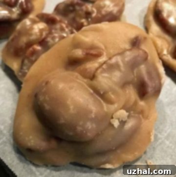 Pecan Pralines arranged on a platter
