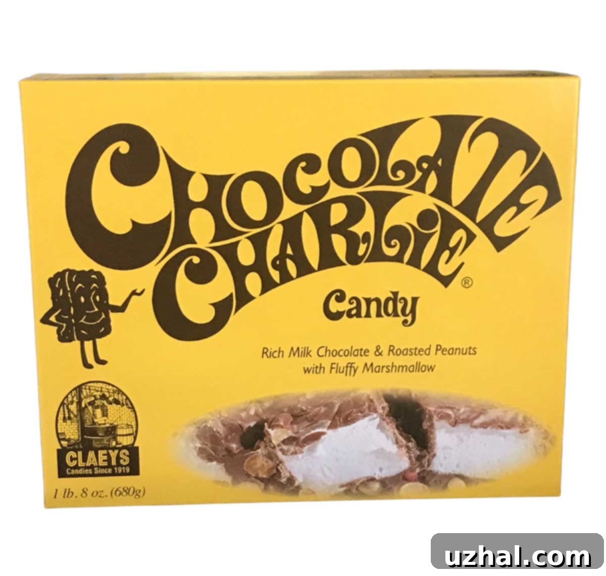 The real Chocolate Charlie as a large block before cutting