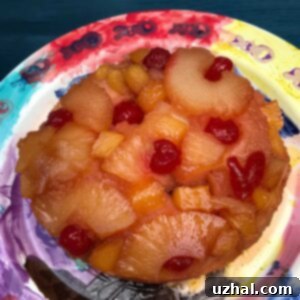 Pineapple Upside Down Cake for Two recipe designed for a 6-inch pan or loaf pan.