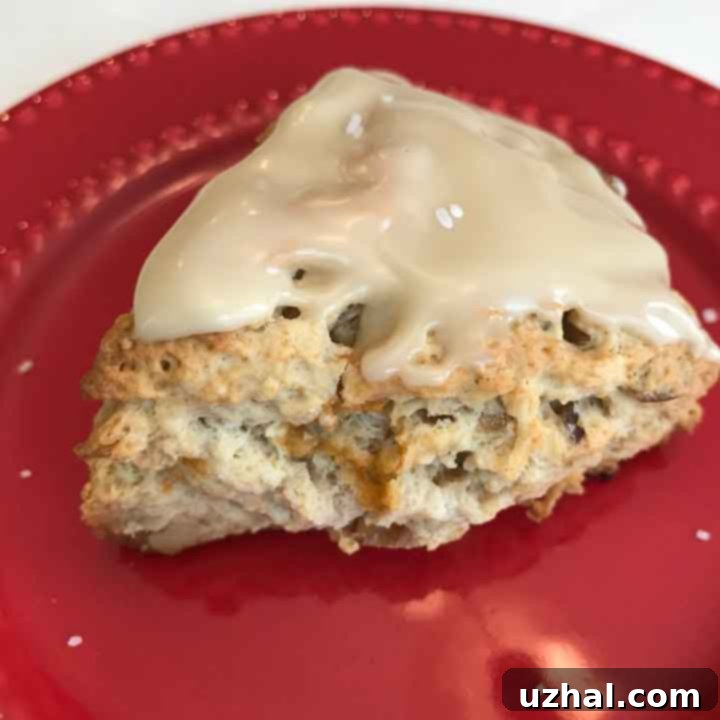 Freshly baked Maple Oat Scones on a cooling rack