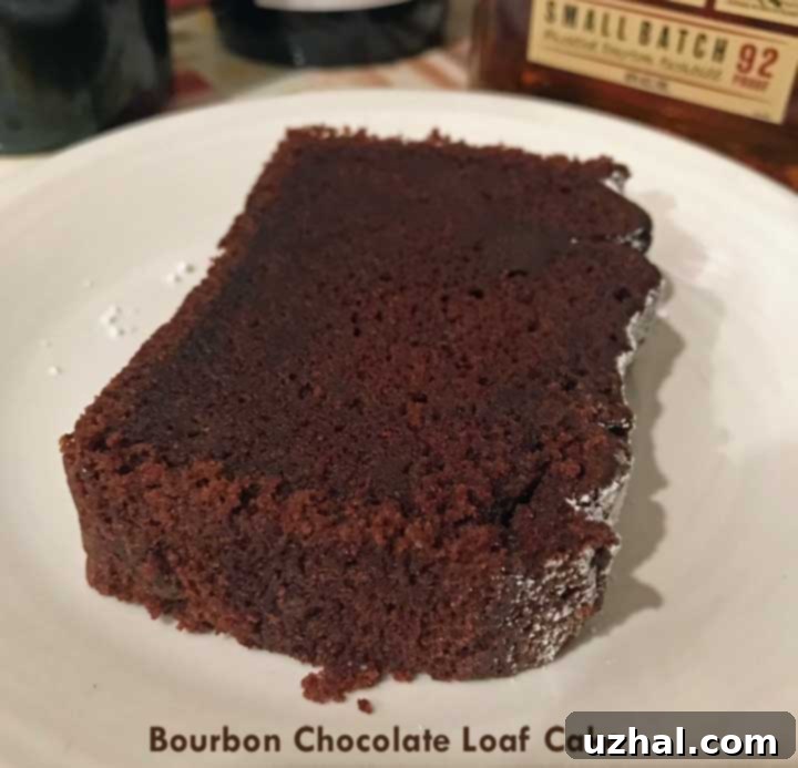 Bourbon Chocolate Loaf Cake