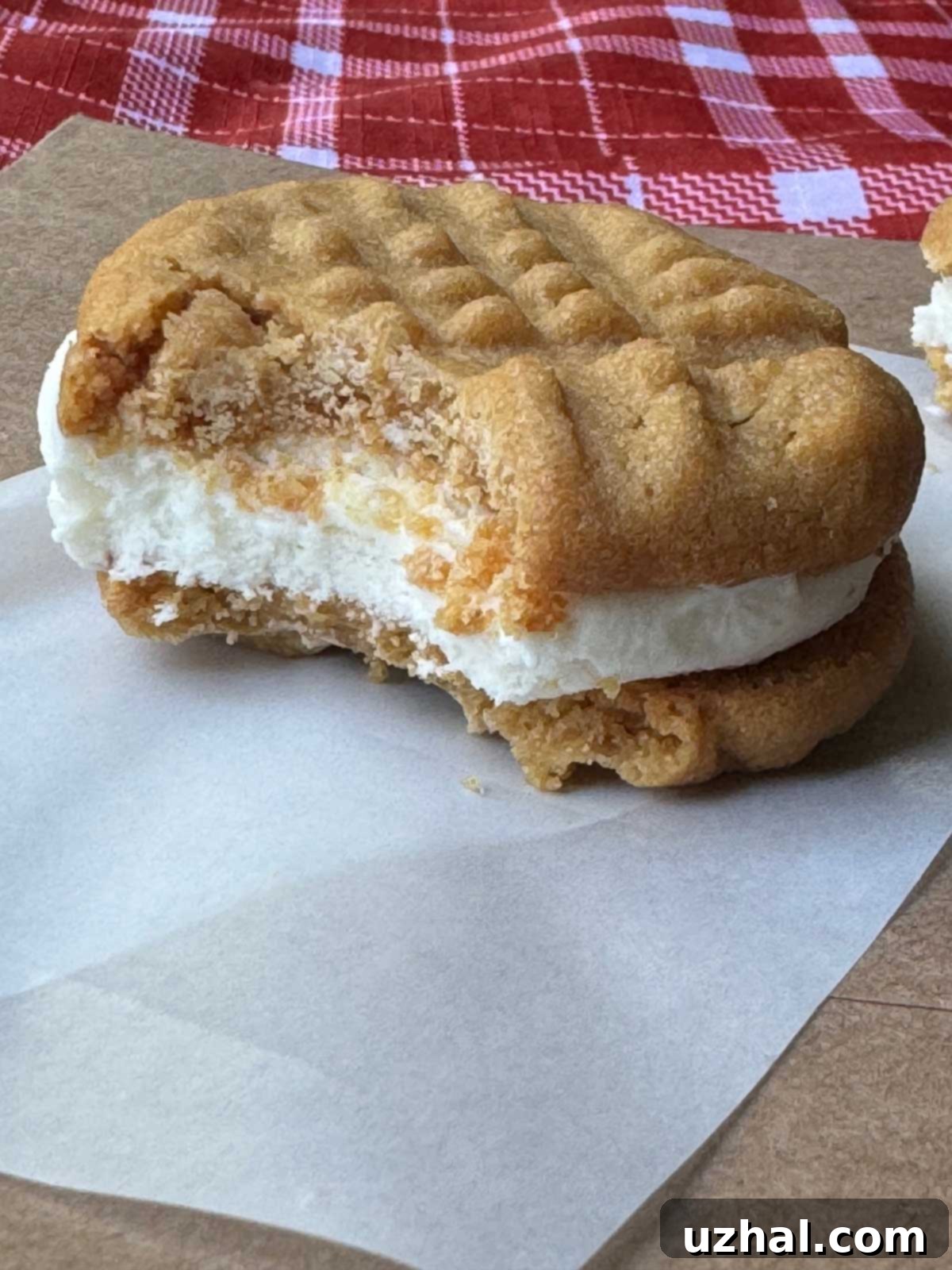 Soft, Thin and Chewy Peanut Butter Cookies that stay soft in the freezer and are perfect for ice cream sandwiches.