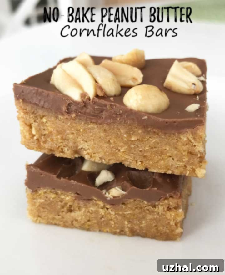 Peanut Butter Cornflake Crunch Bars 2 Peanut Butter Cornflakes Bars
