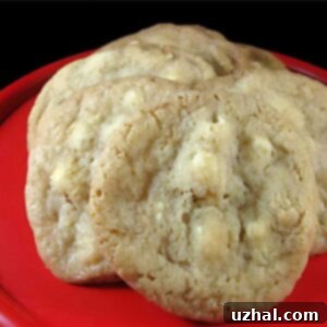 White Chocolate Macadamia Nut Cookies recipe with shortening and butter