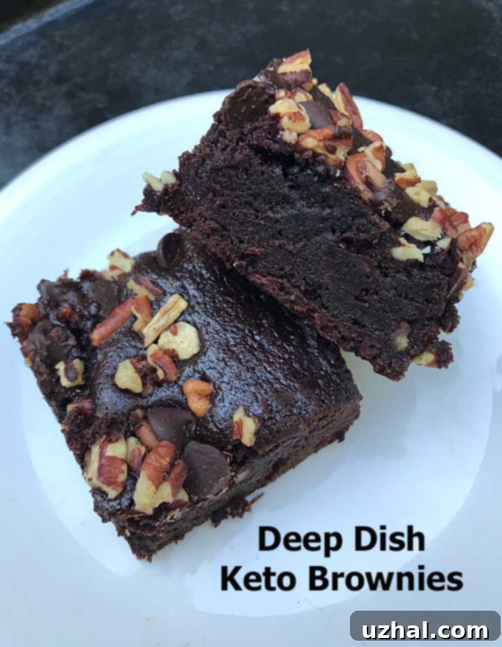 Deep Dish Keto Brownies with Allulose