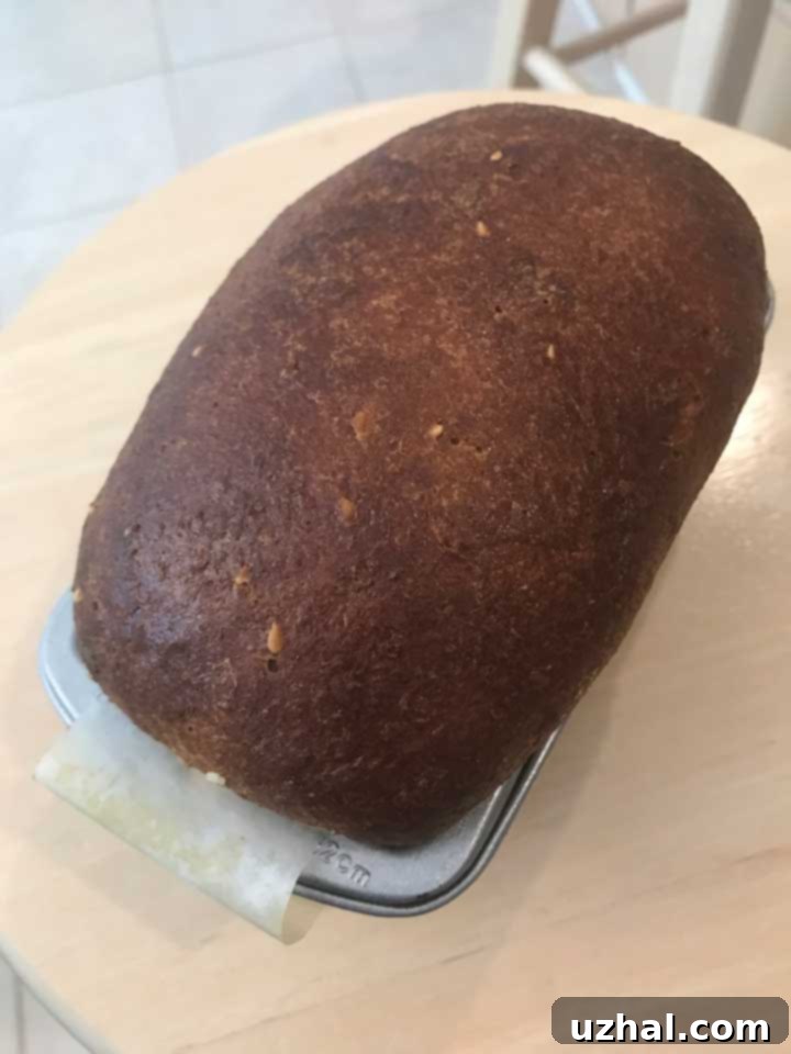 Freshly baked low carb bread on a wire cooling rack