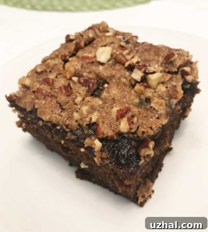 Another view of the Chiffon Gingerbread, showcasing its rich, dark color and tender crumb.