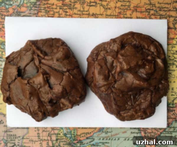 Fudgy Chocolate Doubleheaders Cookies on a Baking Sheet