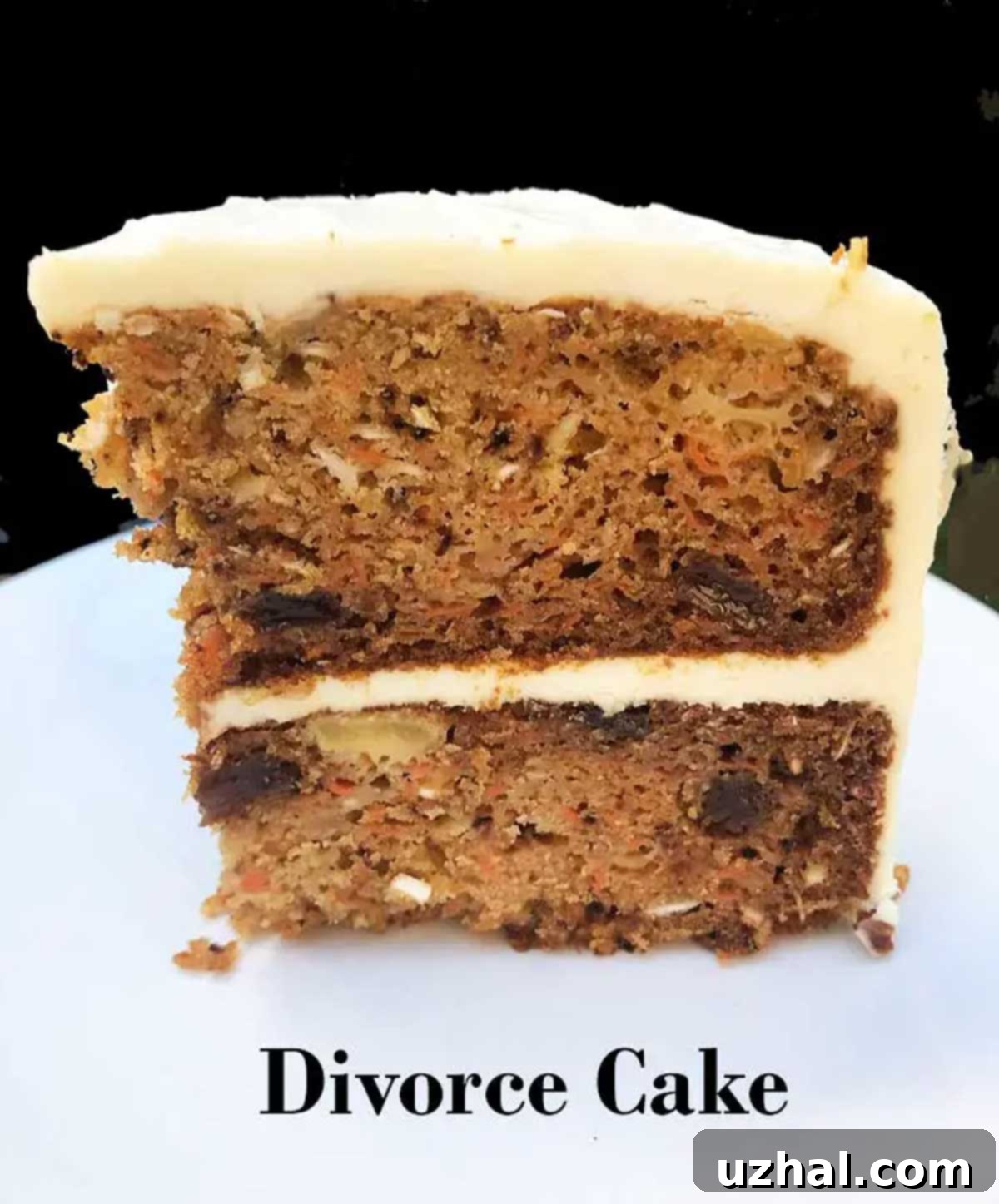 Divorce Cake is a carrot cake made with honey