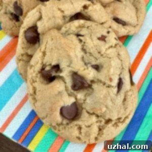 Stack of chewy Maple Pecan Chocolate Chip Cookies
