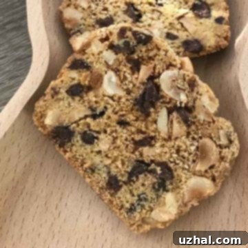 Hazelnut Biscotti Thins, a delicious twice-baked cookie