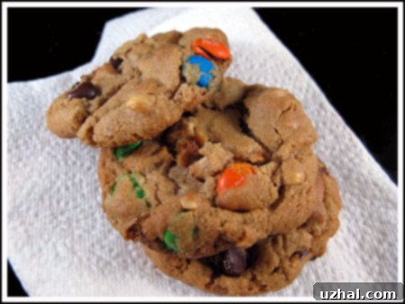 peanut butter and m& cookies