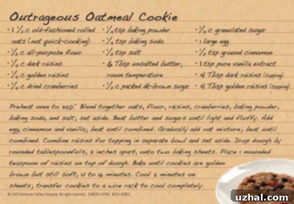 Outrageous Oatmeal Cookies Recipe Oatmeal Raisin Cookie