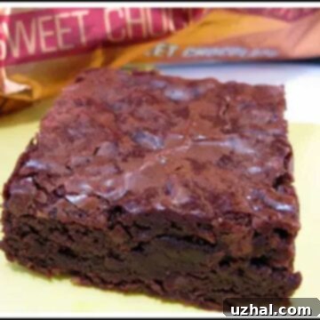 Fudgy Chocolate Banana Brownies, a delicious banana dessert
