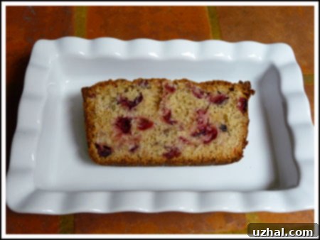Texas cranberry jalapeno bread cut
