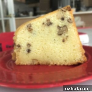 Black Walnut Pound Cake - a delicious homemade dessert