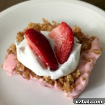 Frosty Strawberry Squares, a delightful frozen treat.