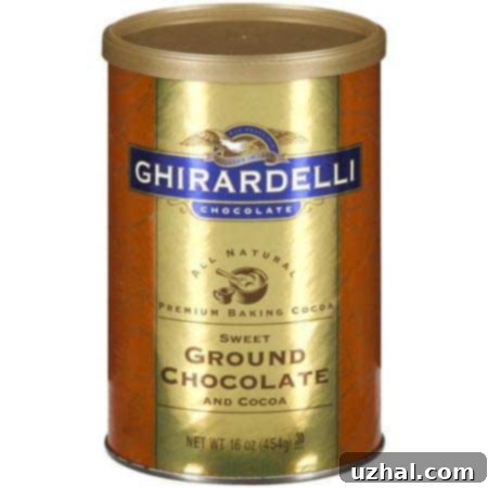 award winning brownies recipe from the back of the Ghirardelli Sweet Ground Chocolate and Cocoa can (gold label)