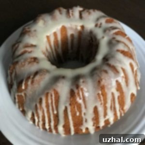 White Chocolate Ribbon Pumpkin Bundt Cake with Maple Glaze