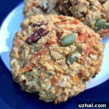 Oat and Almond Flour Carrot Cookies finished product