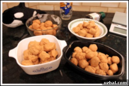 unbaked peanut blossom dough balls