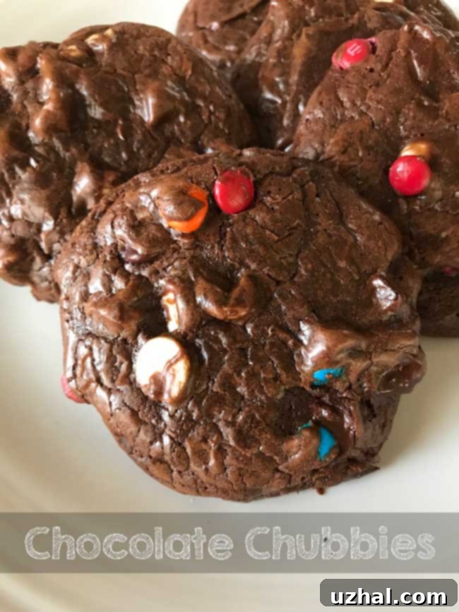 Fudgy Chocolate Chubbies on a cooling rack, showcasing their rich texture