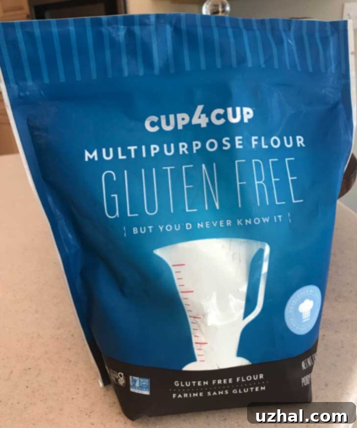 Big blue bag of Thomas Keller's Cup4Cup multipurpose gluten-free flour