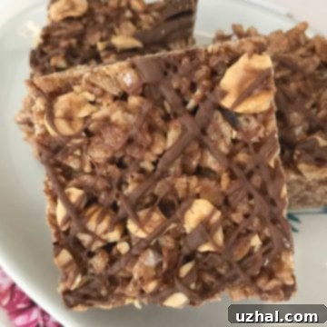 Chocolate Hazelnut Rice Krispies Treats