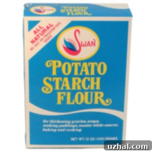 Swan brand potato starch box