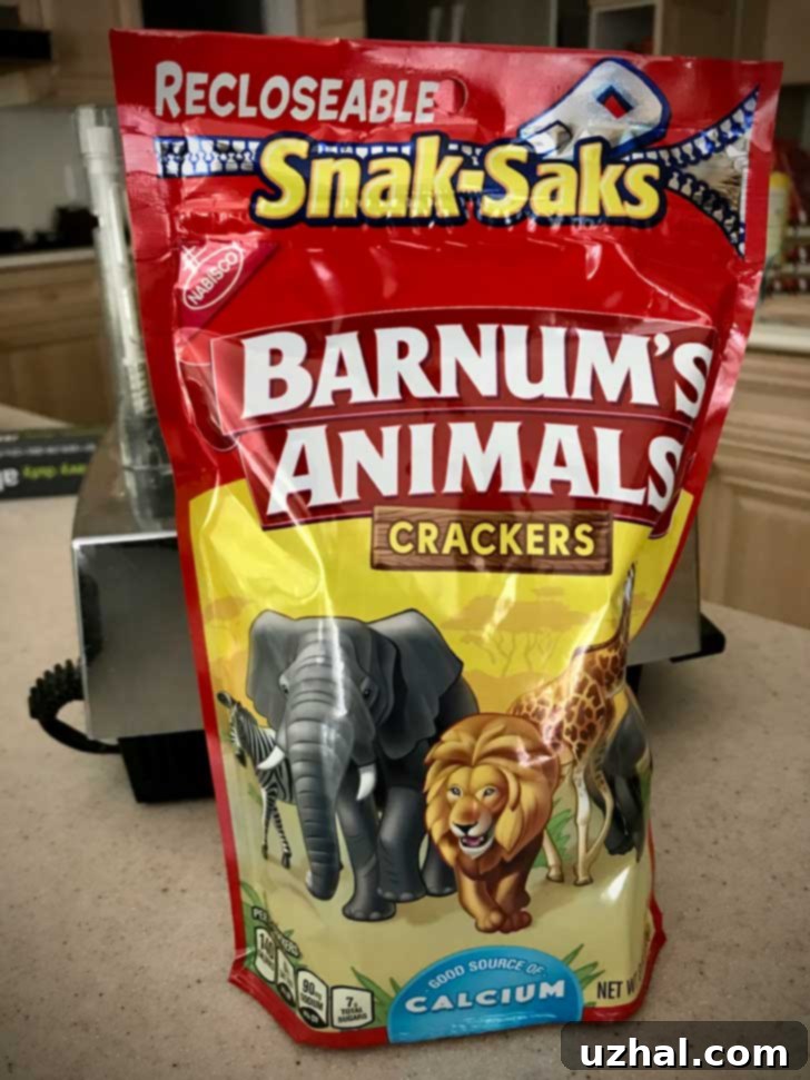 Barnum's Animals Crackers, perfect for a unique and nostalgic cheesecake crust.