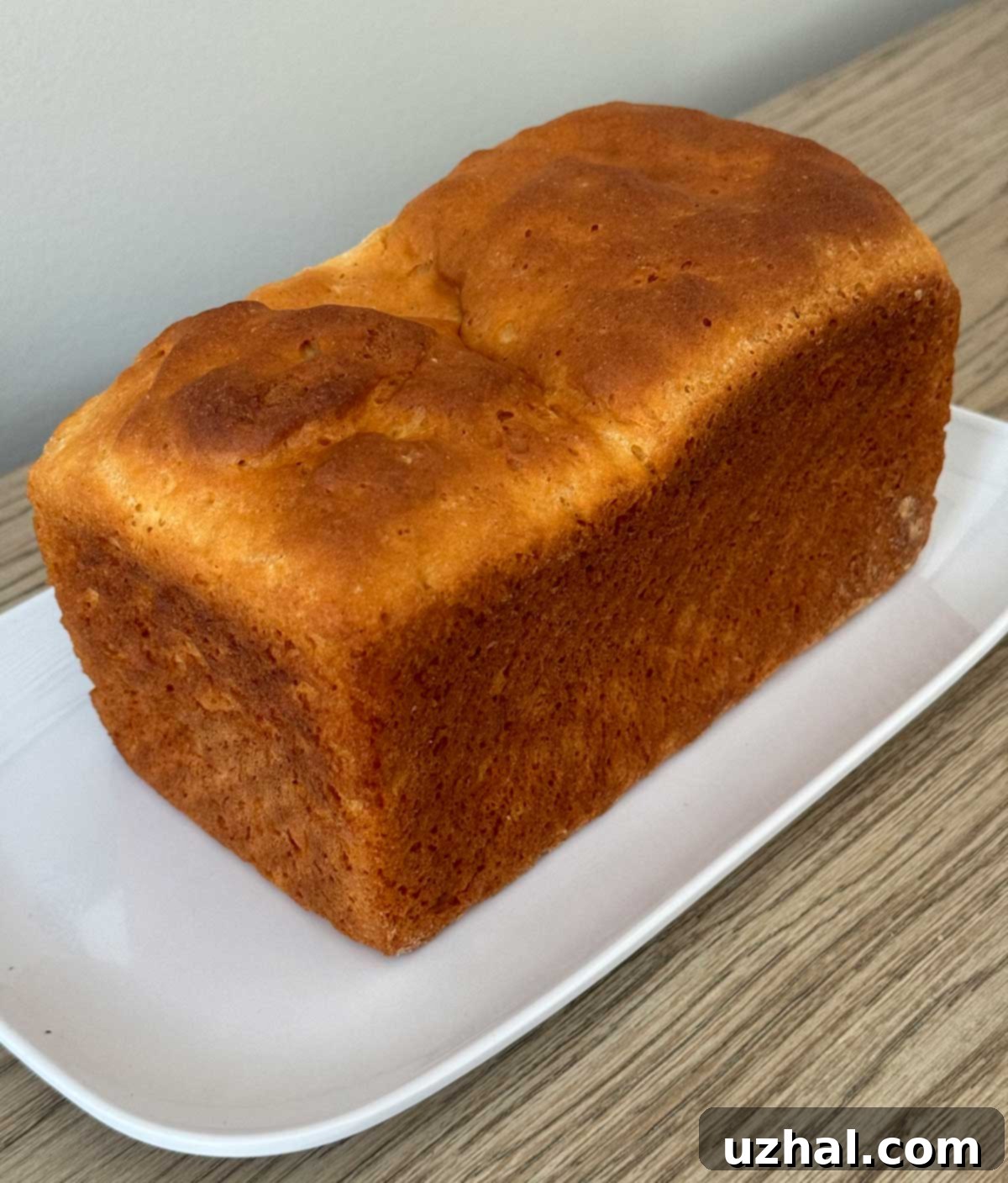 Gluten-Free Sandwich Bread made with Cup4Cup, freshly baked and golden brown
