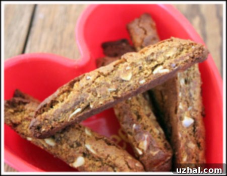 Soft and buttery gingerbread biscotti from The Cookie Scoop with almonds