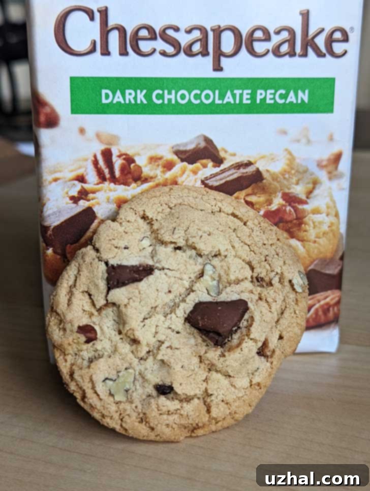 Pepperidge Farm Chesapeake Cookies Bag and a cookie.