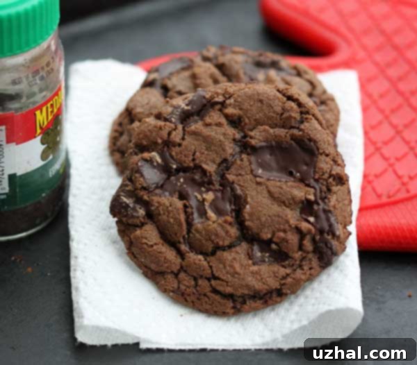 Giant cappuccino chocolate chunk cookies, a delightful coffee-flavored treat