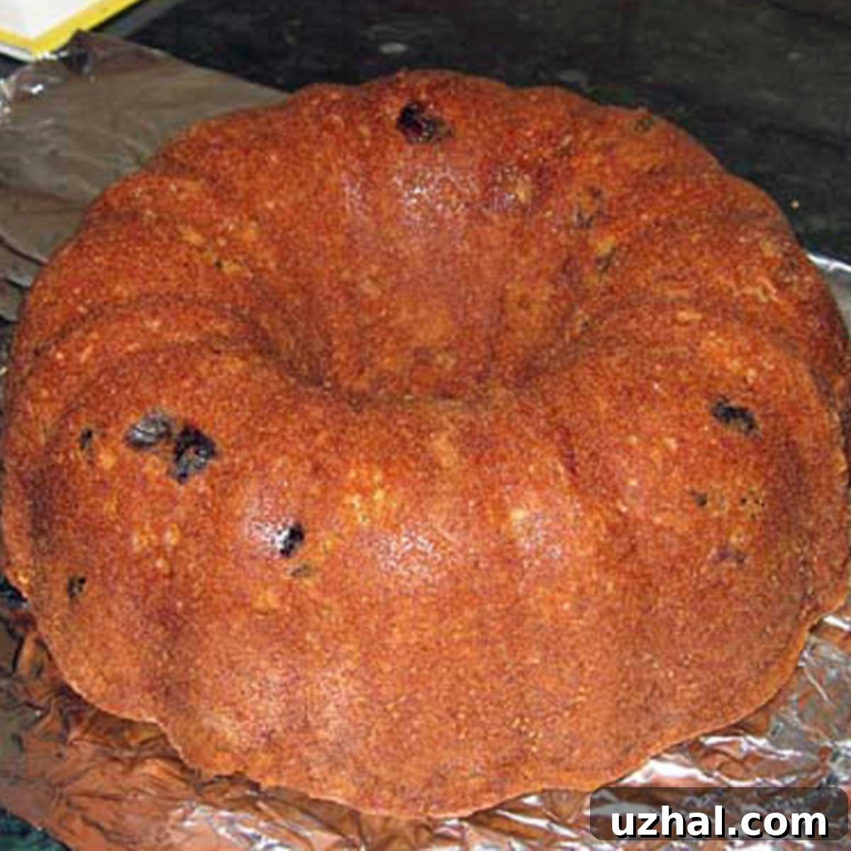 Spicy Applesauce Bundt Cake with Glaze