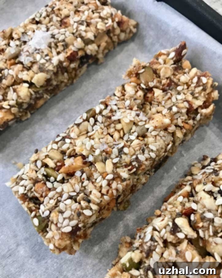 Unbaked Energy Bars ready for baking