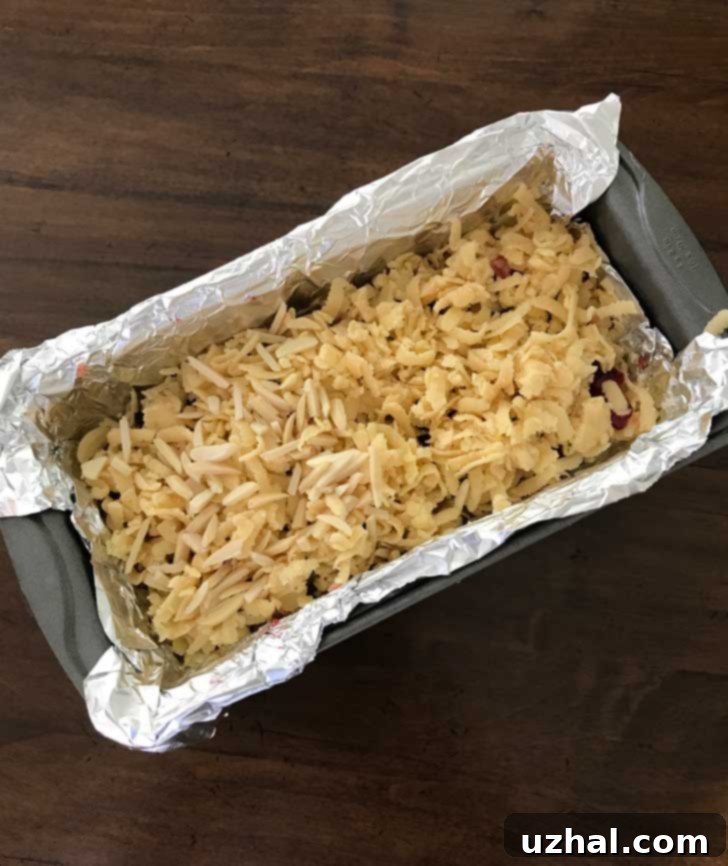 Hungarian Shortbread in a loaf pan.