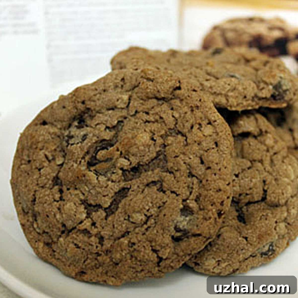 Deliciously chewy Deluxe Triple Chocolate Cookies, a finalist from the Pillsbury Bake-Off Contest 44, featuring Nutella and hot cocoa mix for an amazing texture.