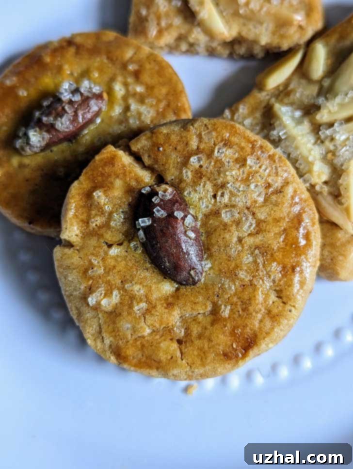 Crispy homemade Chinese Almond Cookies