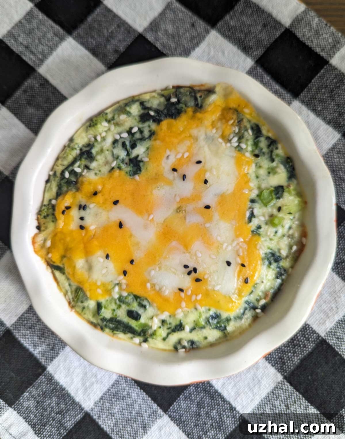 Delicious and healthy Cottage Cheese Spinach Bake recipe, perfect for a high-protein meal