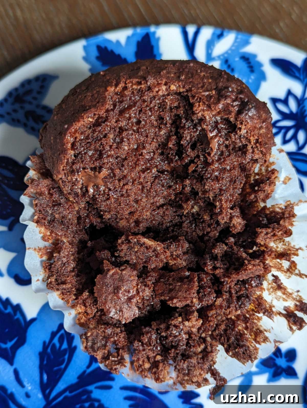cottage cheese chocolate muffins with high crowns